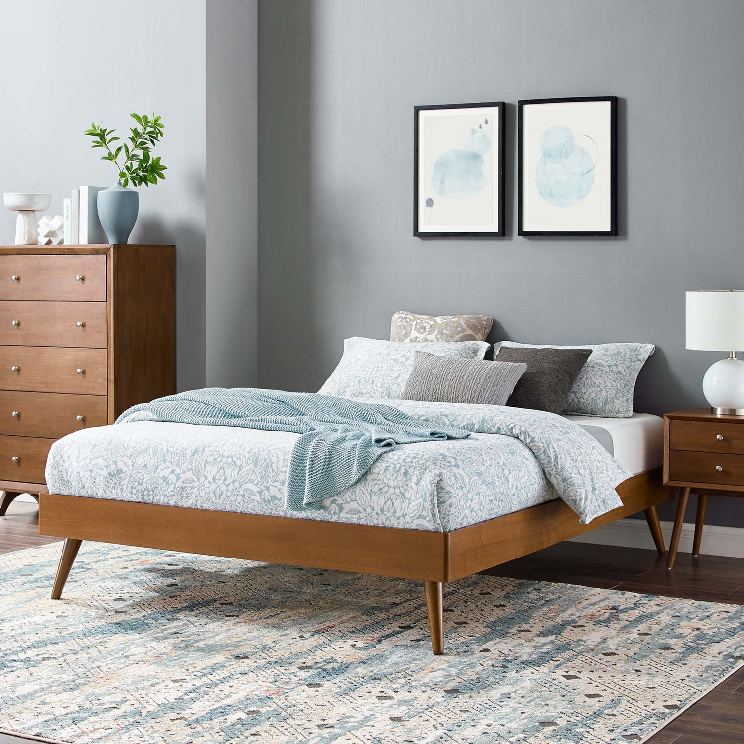 Margo Wood Platform Bed Frame by Modway