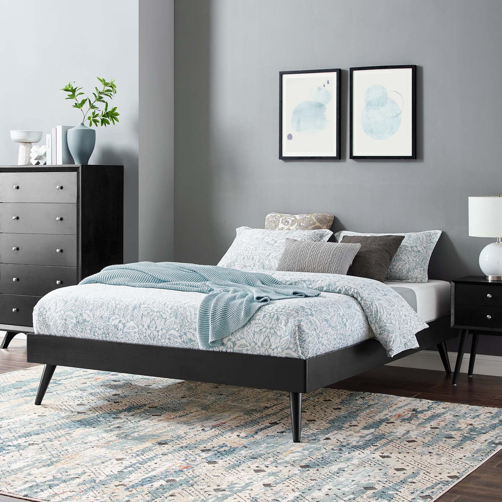 Margo Wood Platform Bed Frame By HouseBean