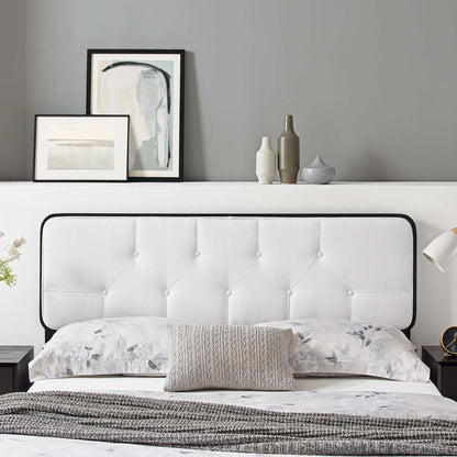 Collins Tufted Fabric and Wood Headboard by Modway