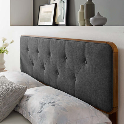 Collins Tufted Fabric and Wood Headboard by Modway