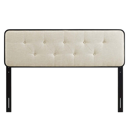 Collins Tufted Fabric and Wood Headboard By HouseBean