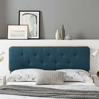 Collins Tufted Fabric and Wood Headboard By HouseBean