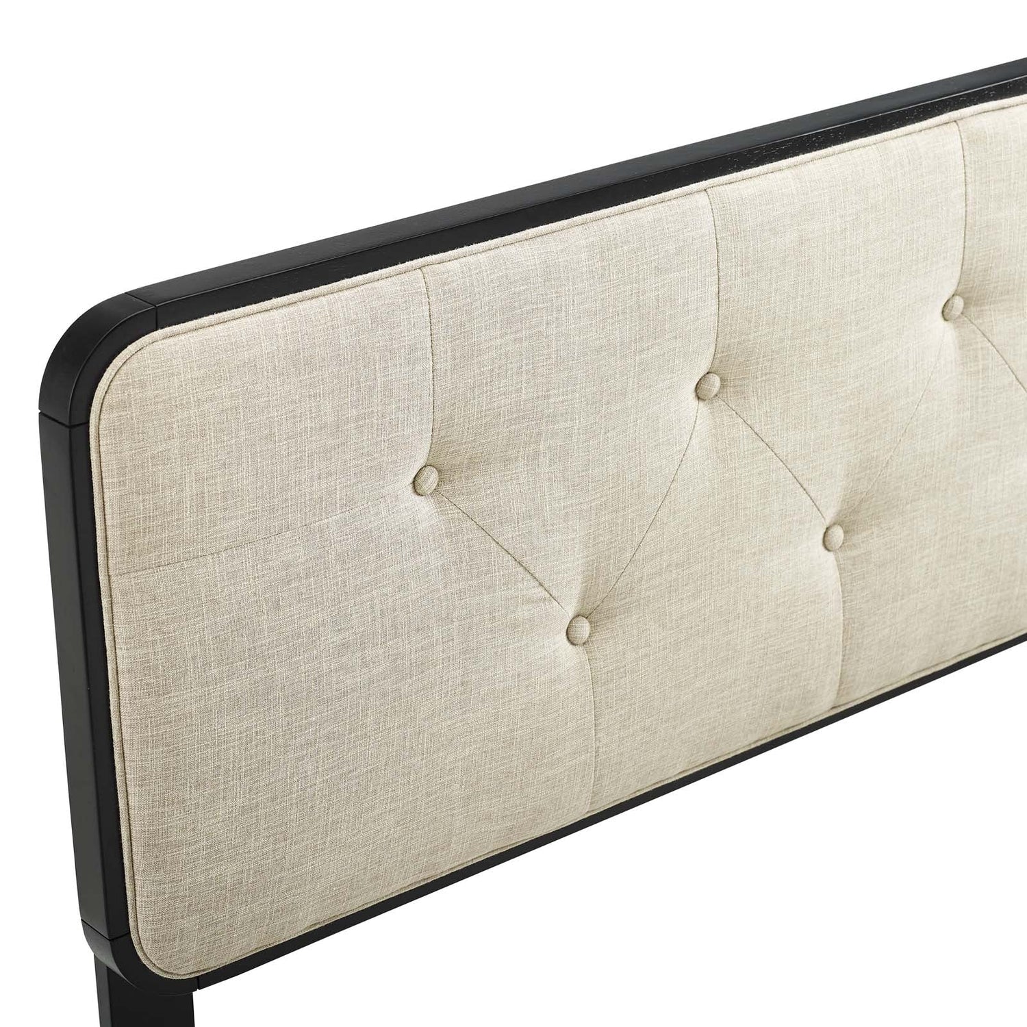 Collins Tufted Fabric and Wood Headboard By HouseBean