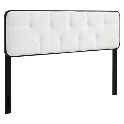 Collins Tufted Fabric and Wood Headboard By HouseBean