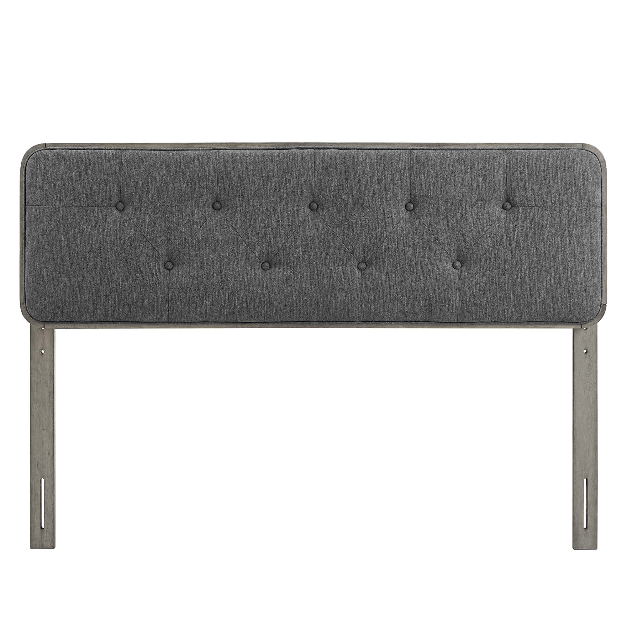Collins Tufted Fabric and Wood Headboard by Modway
