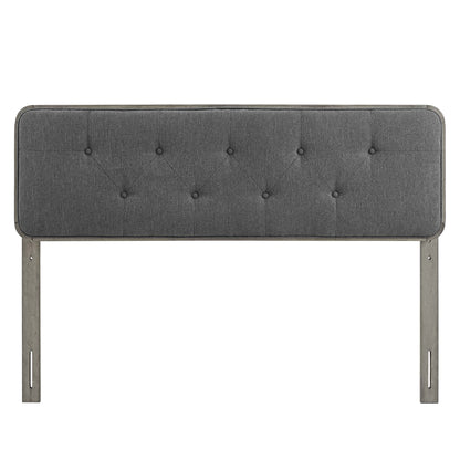 Collins Tufted Fabric and Wood Headboard by Modway