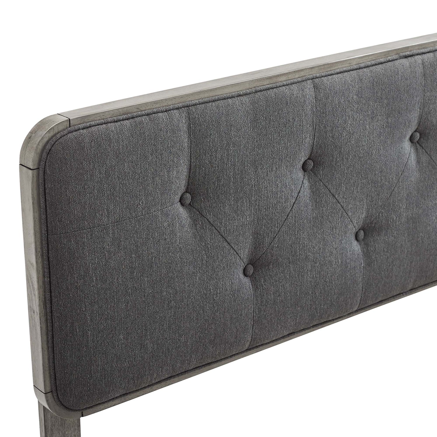 Collins Tufted Fabric and Wood Headboard by Modway
