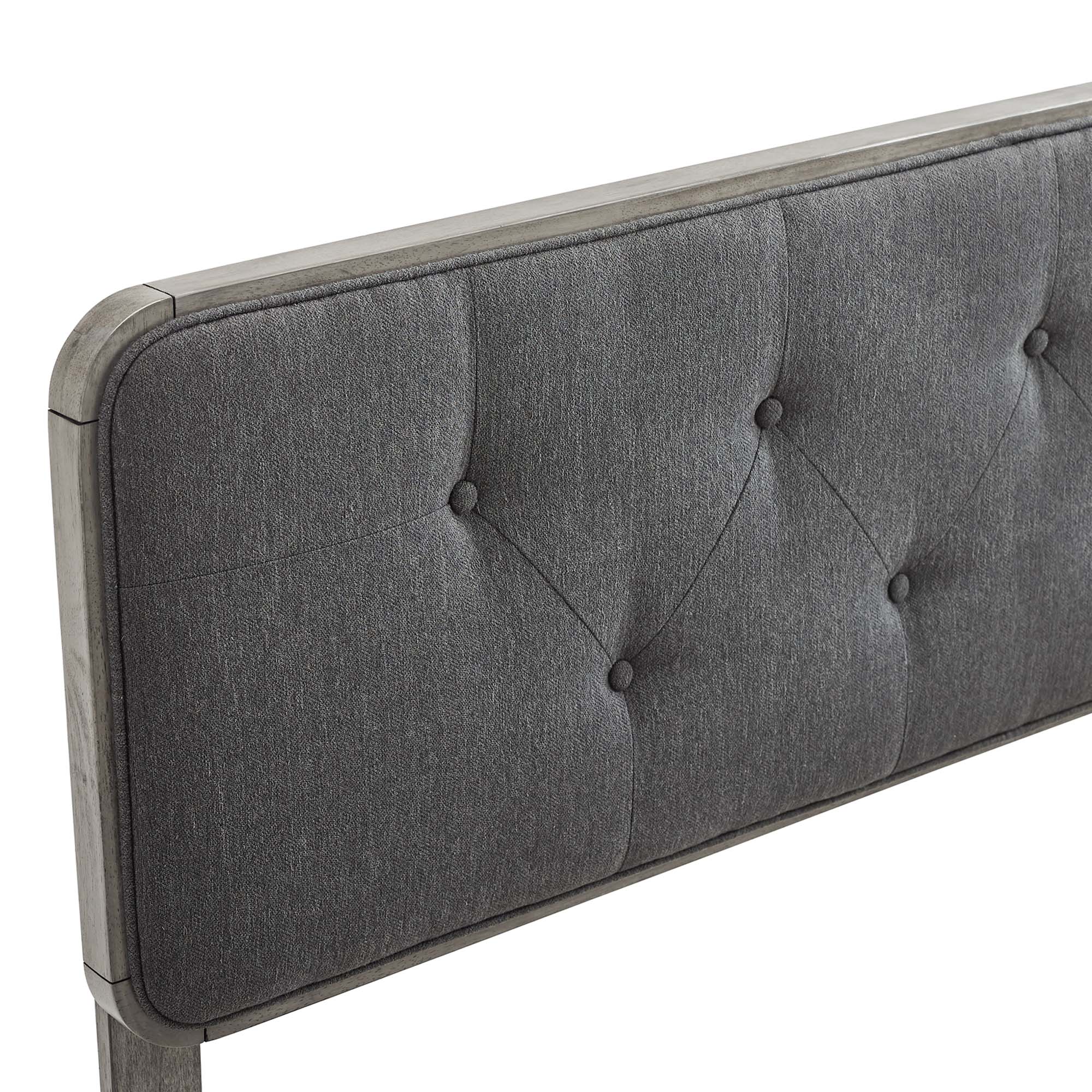 Collins Tufted Fabric and Wood Headboard by Modway