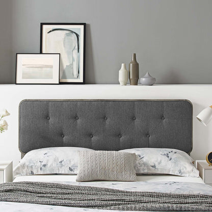 Collins Tufted Fabric and Wood Headboard by Modway