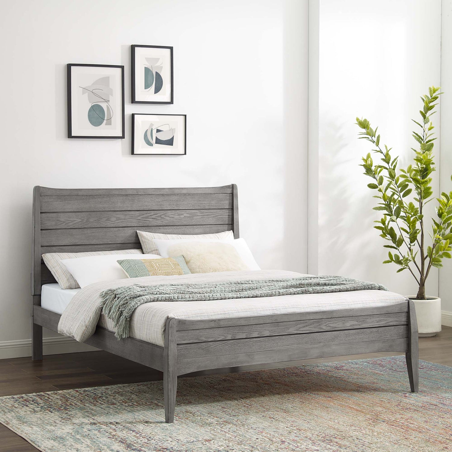 Georgia Wood Platform Bed by Modway