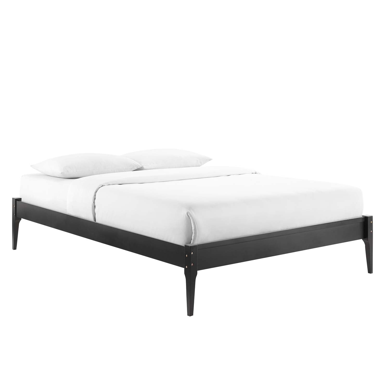 June Wood Platform Bed Frame By HouseBean