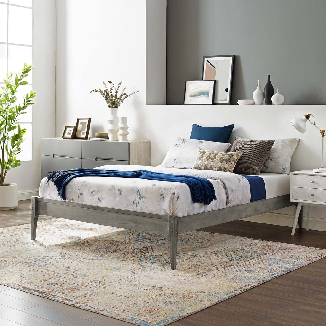 June Wood Platform Bed Frame by Modway