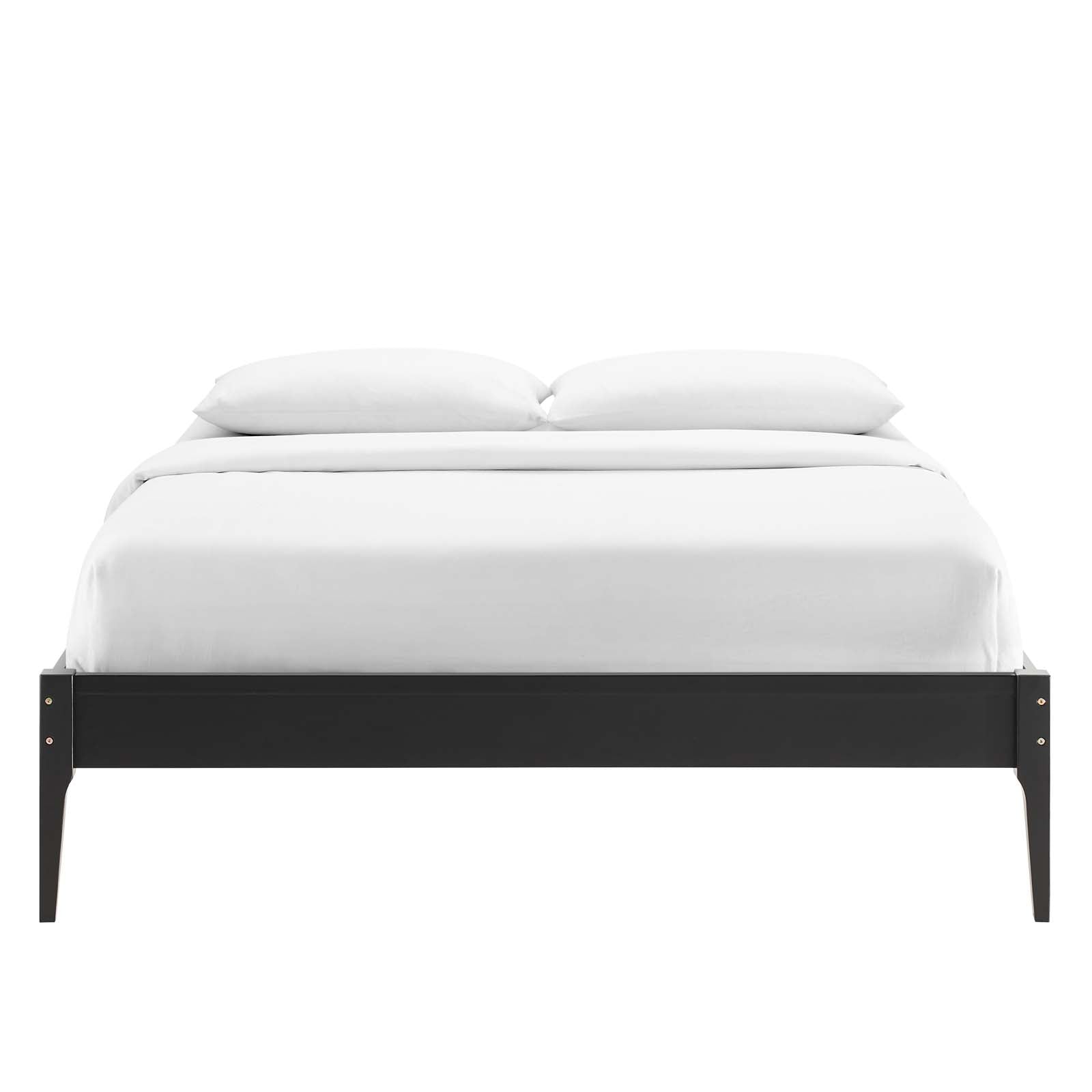 June Wood Platform Bed Frame By HouseBean