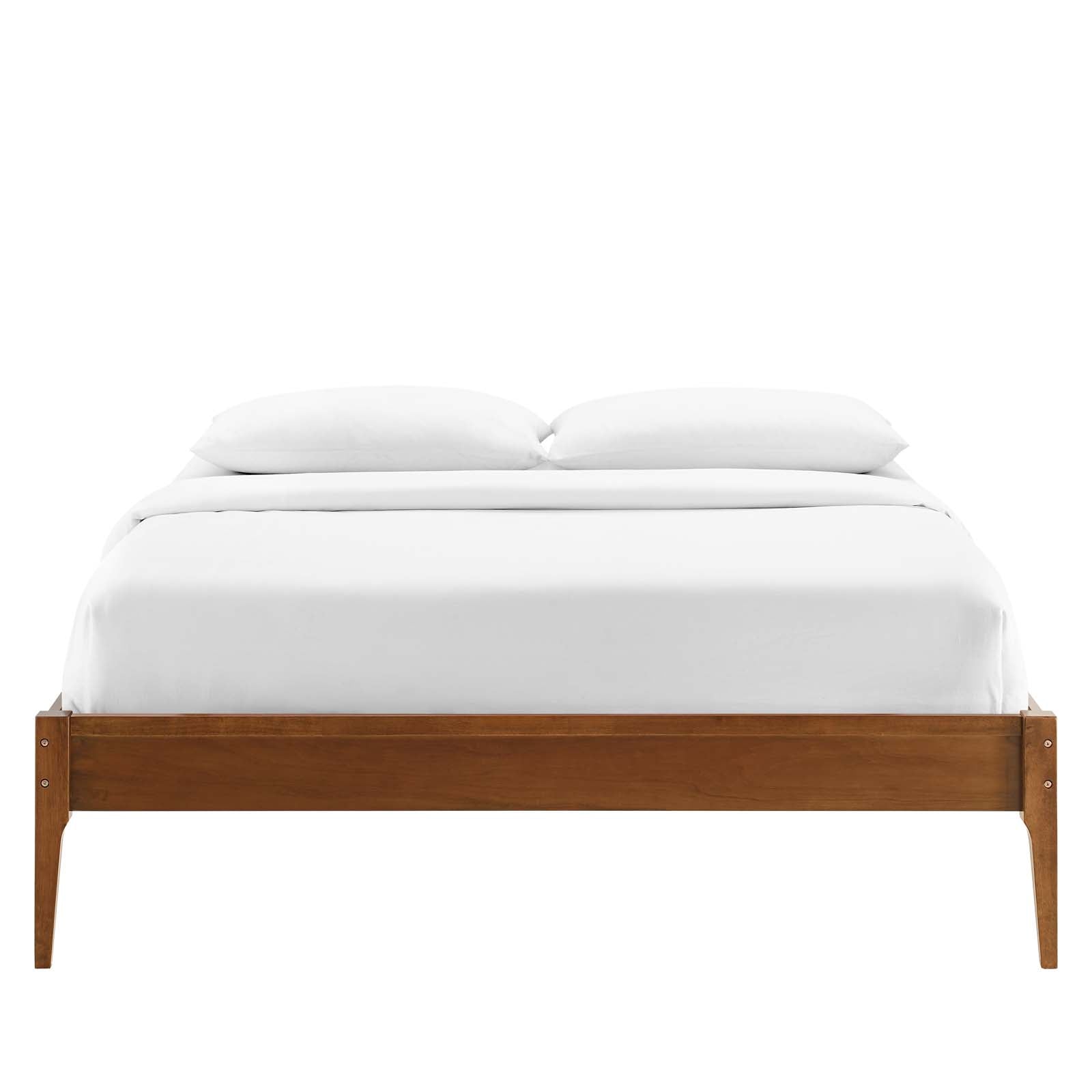 June Wood Platform Bed Frame By HouseBean