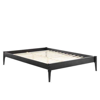 June Wood Platform Bed Frame By HouseBean