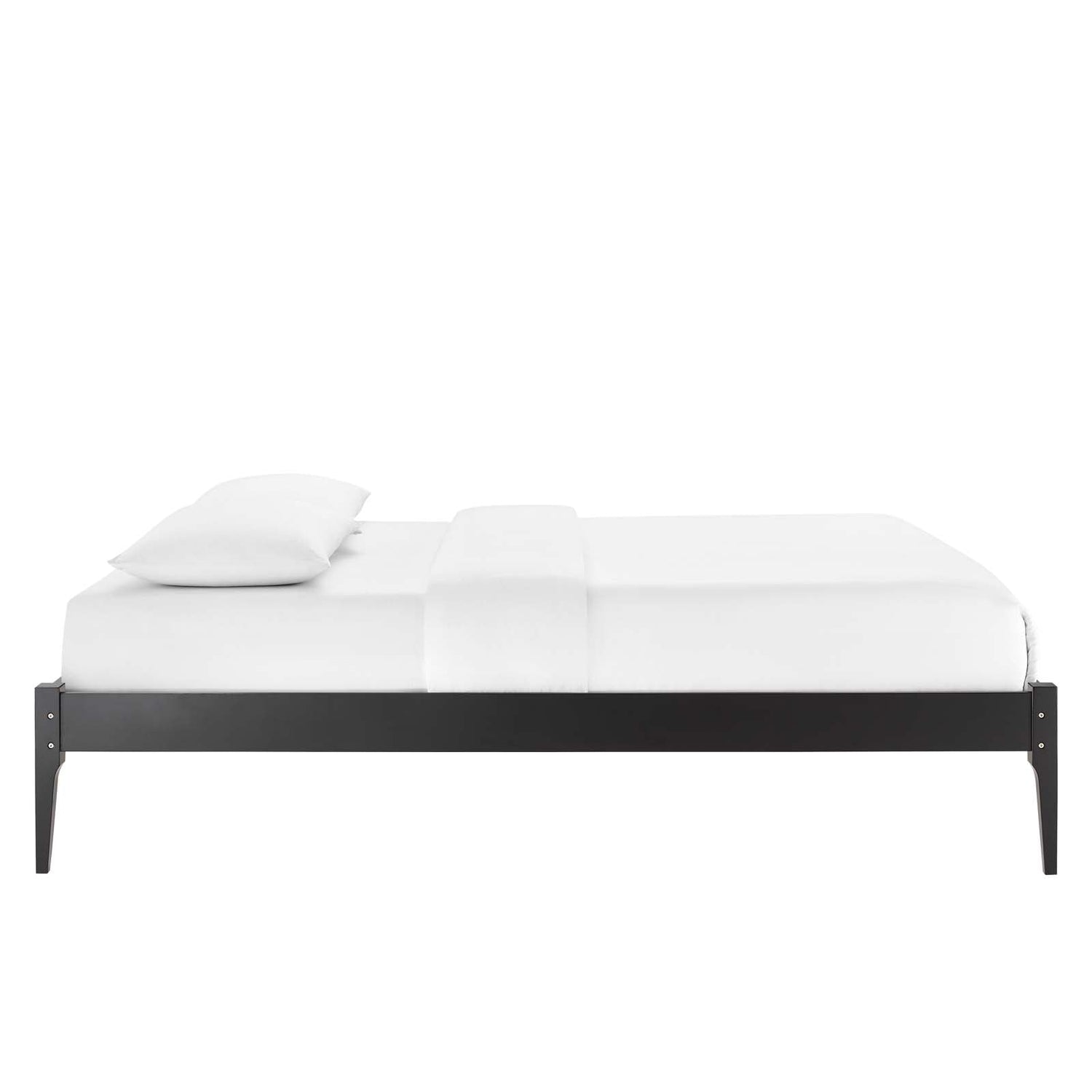 June Wood Platform Bed Frame By HouseBean