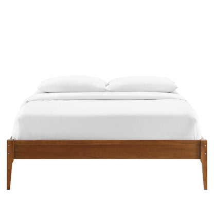 June Wood Platform Bed Frame By HouseBean