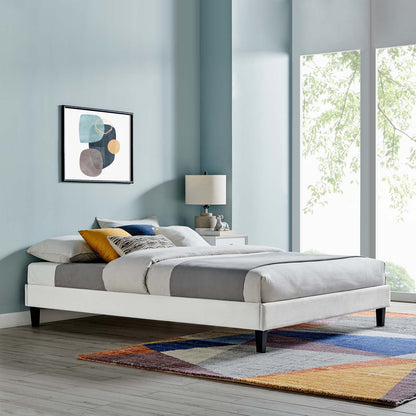 Reign Performance Velvet Platform Bed Frame By HouseBean