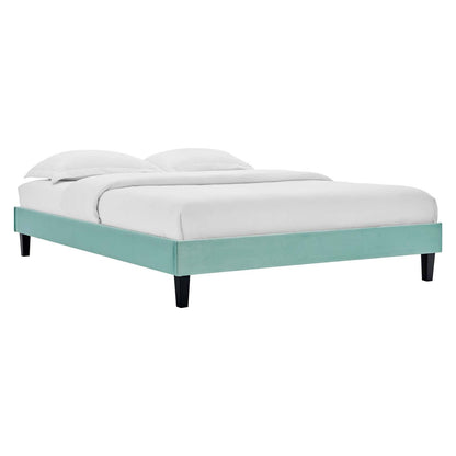 Reign Performance Velvet Platform Bed Frame By HouseBean