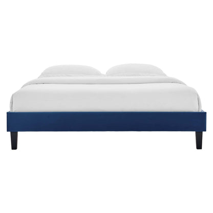 Reign Performance Velvet Platform Bed Frame By HouseBean