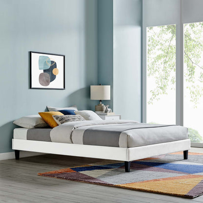 Reign Performance Velvet Platform Bed Frame By HouseBean