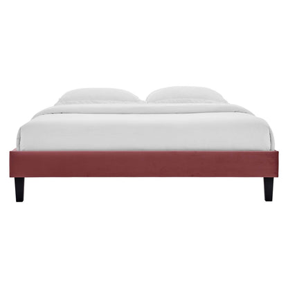 Reign Performance Velvet Platform Bed Frame By HouseBean