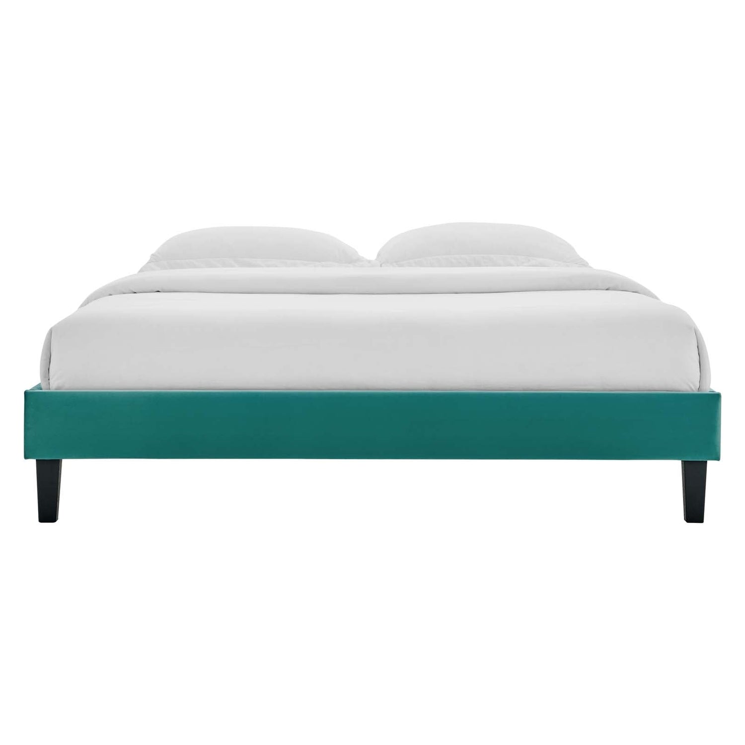 Reign Performance Velvet Platform Bed Frame By HouseBean