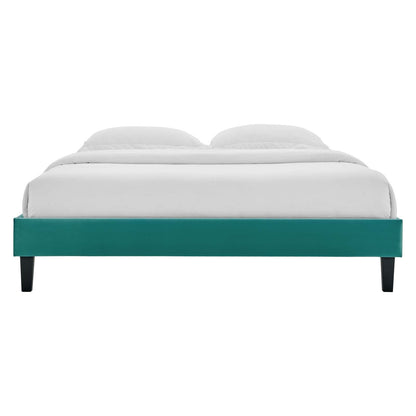 Reign Performance Velvet Platform Bed Frame By HouseBean