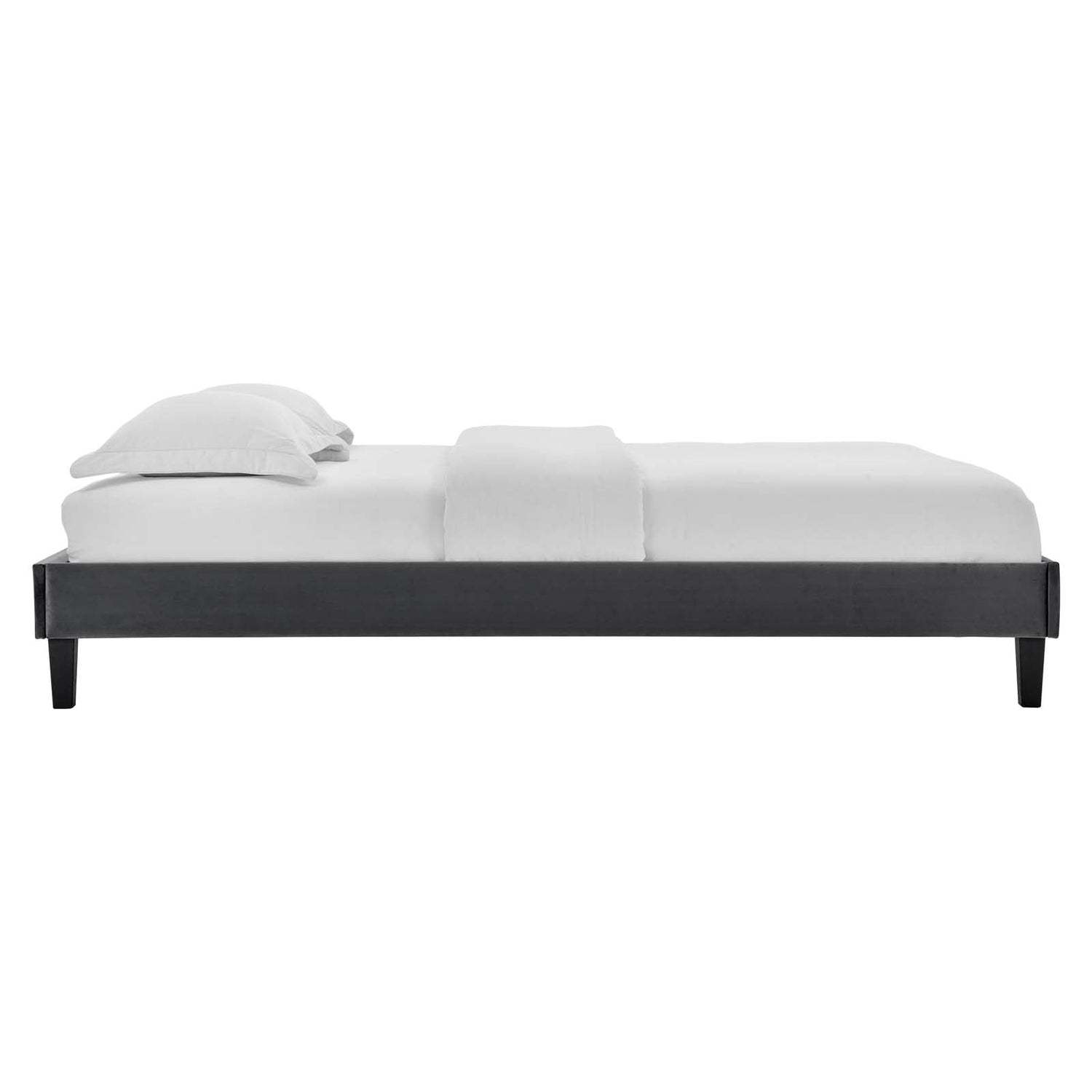 Reign Performance Velvet Platform Bed Frame By HouseBean