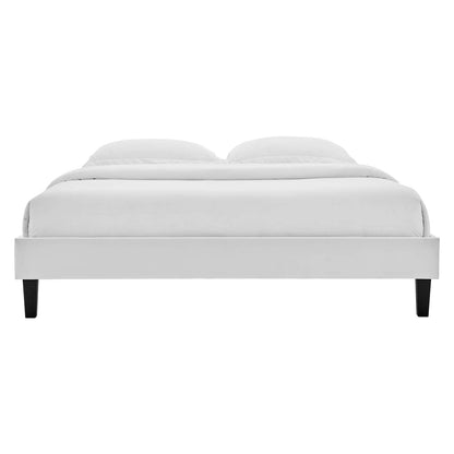 Reign Performance Velvet Platform Bed Frame By HouseBean