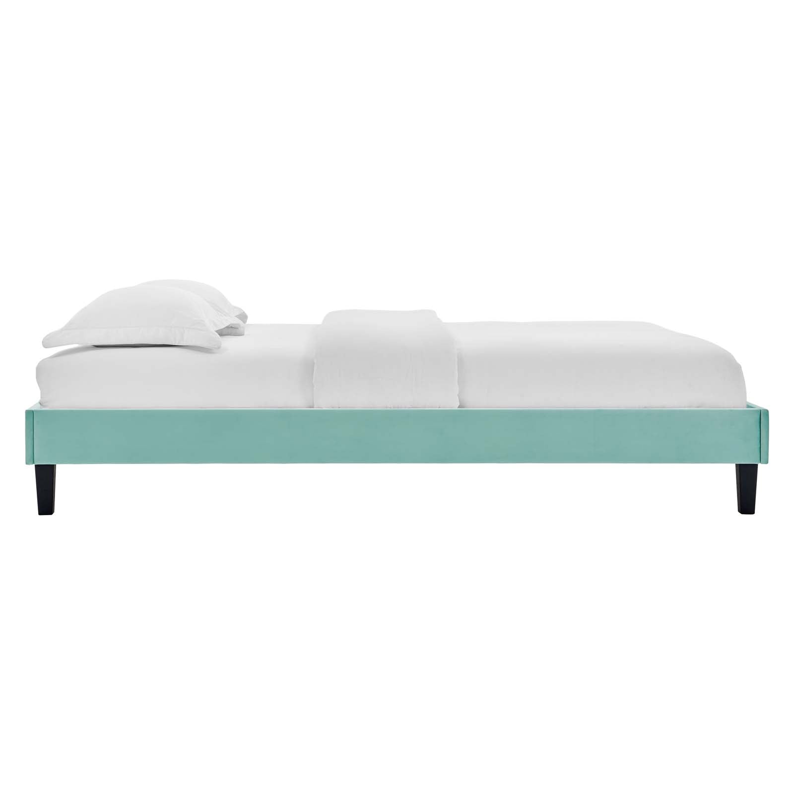 Reign Performance Velvet Platform Bed Frame By HouseBean