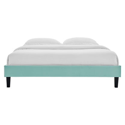 Reign Performance Velvet Platform Bed Frame by Modway