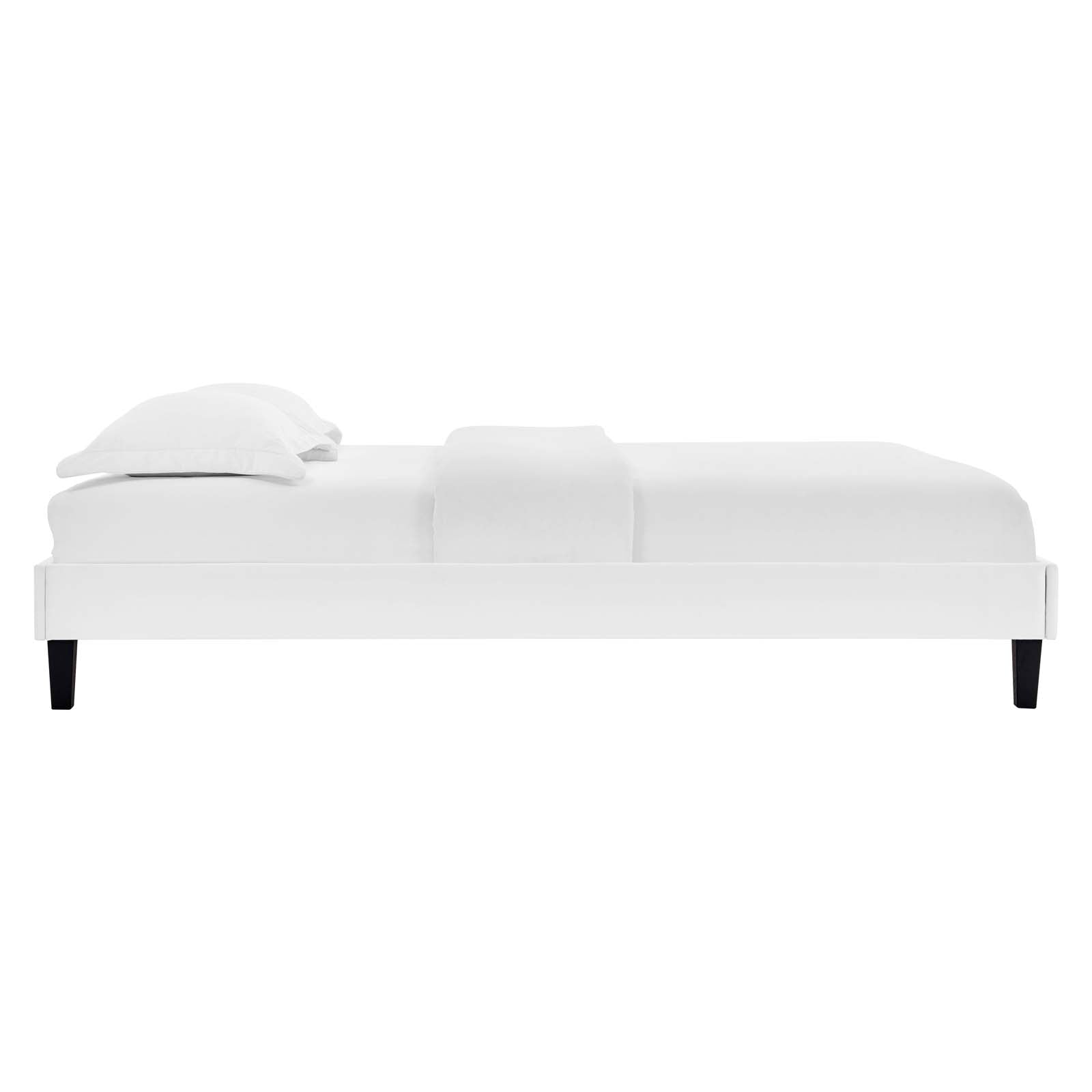 Reign Performance Velvet Platform Bed Frame By HouseBean