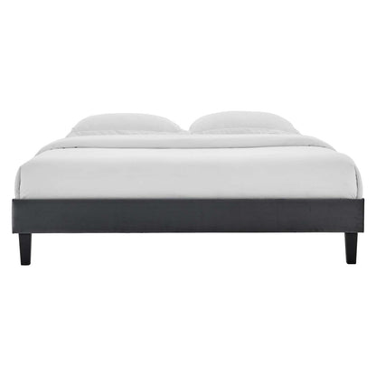 Reign Performance Velvet Platform Bed Frame By HouseBean