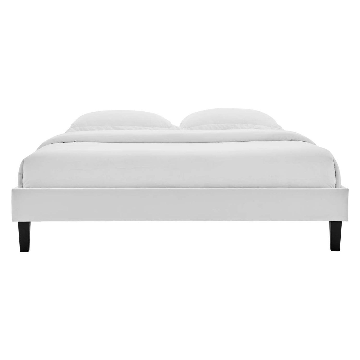 Reign Performance Velvet Platform Bed Frame By HouseBean