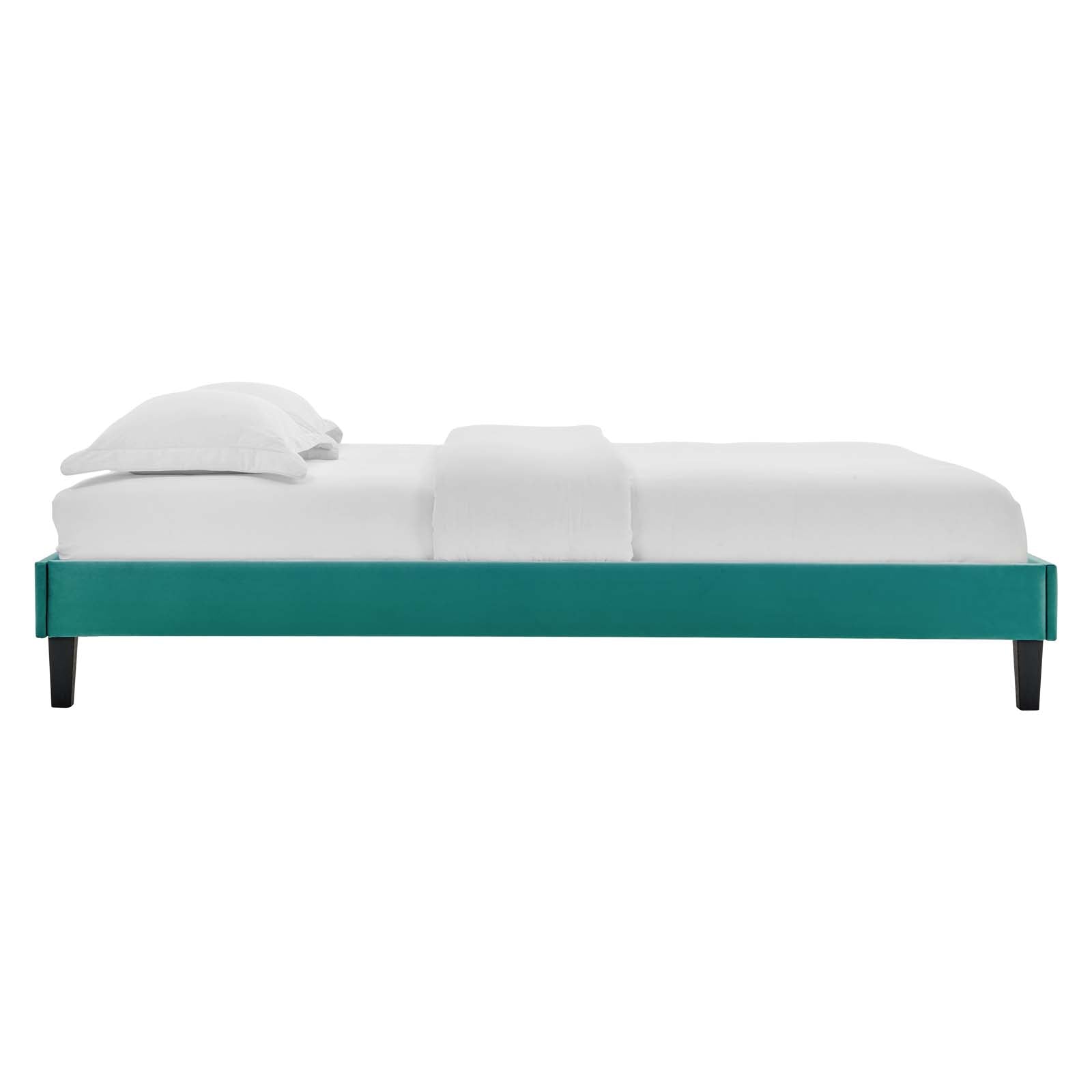 Reign Performance Velvet Platform Bed Frame By HouseBean