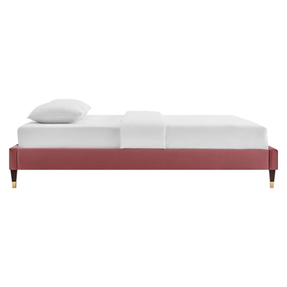 Harlow Performance Velvet Platform Bed Frame by Modway