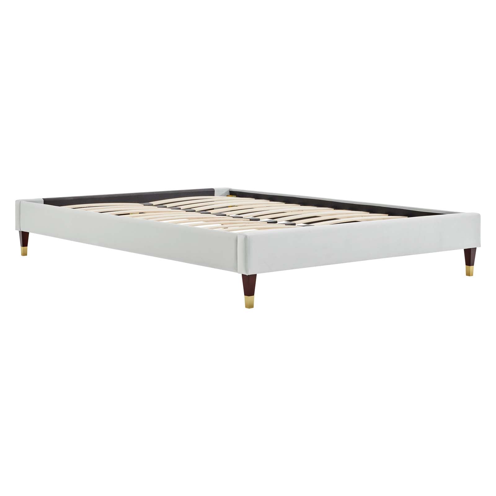 Harlow Performance Velvet Platform Bed Frame By HouseBean