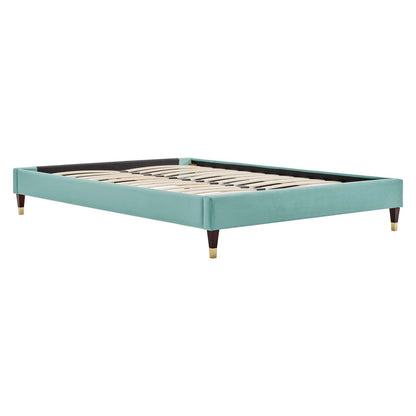 Harlow Performance Velvet Platform Bed Frame By HouseBean