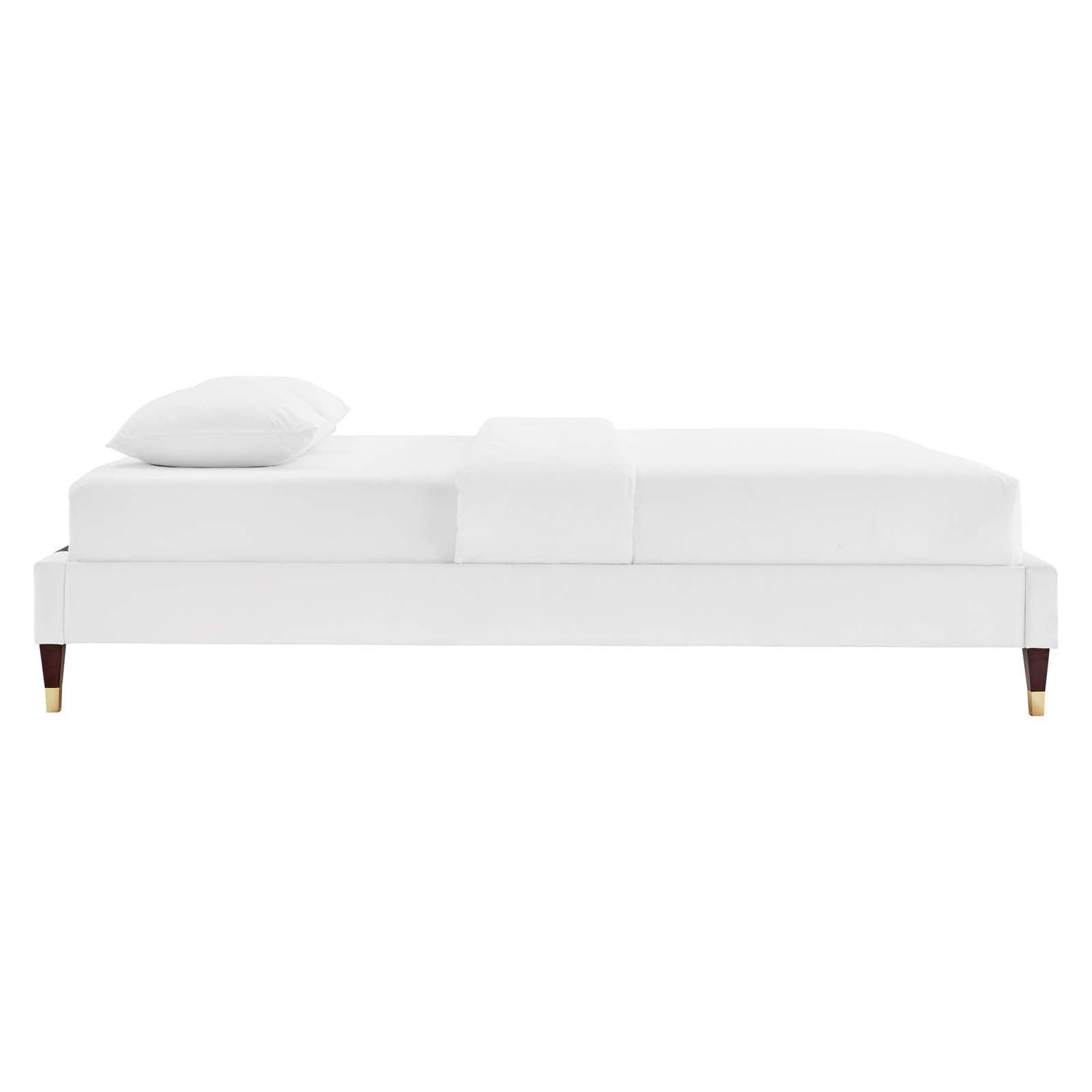 Harlow Performance Velvet Platform Bed Frame By HouseBean