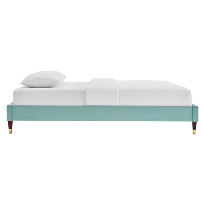 Harlow Performance Velvet Platform Bed Frame by Modway