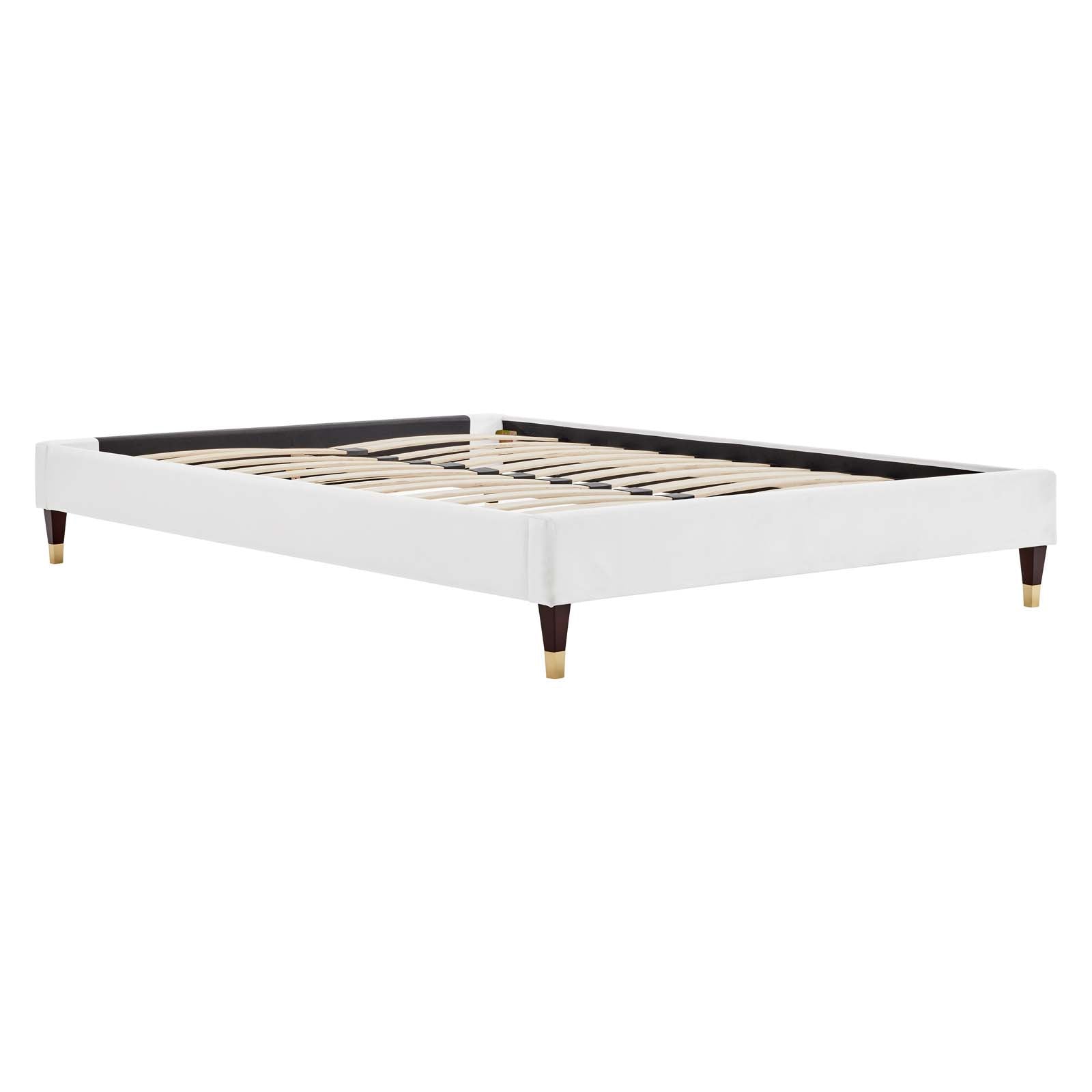 Harlow Performance Velvet Platform Bed Frame By HouseBean