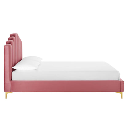 Olivia Performance Velvet Platform Bed by Modway