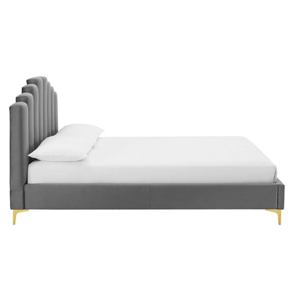 Olivia Performance Velvet Platform Bed by Modway