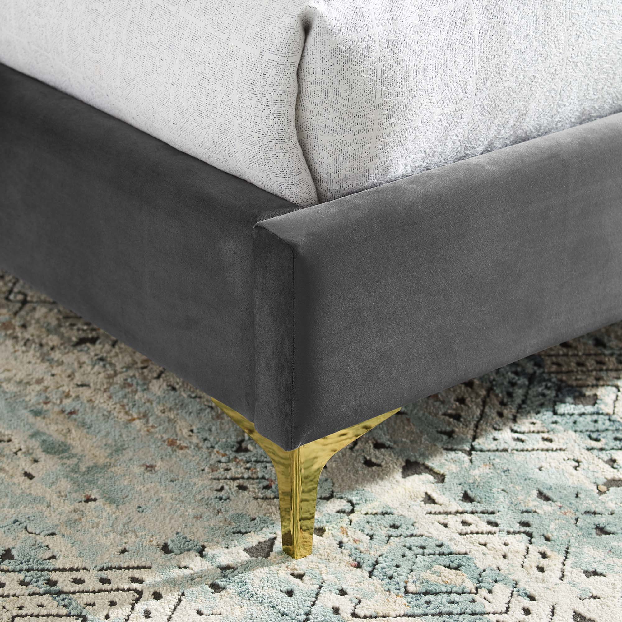 Olivia Performance Velvet Platform Bed by Modway