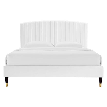 Alessi Performance Velvet Queen Platform Bed by Modway
