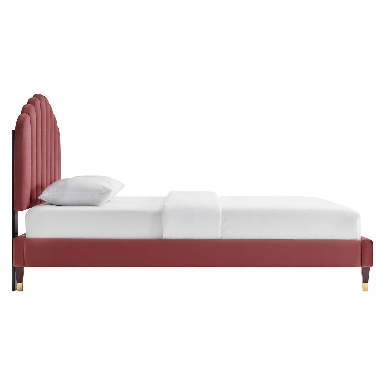 Daisy Performance Velvet Platform Bed by Modway