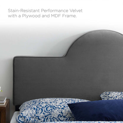 Dawn Performance Velvet Headboard By HouseBean