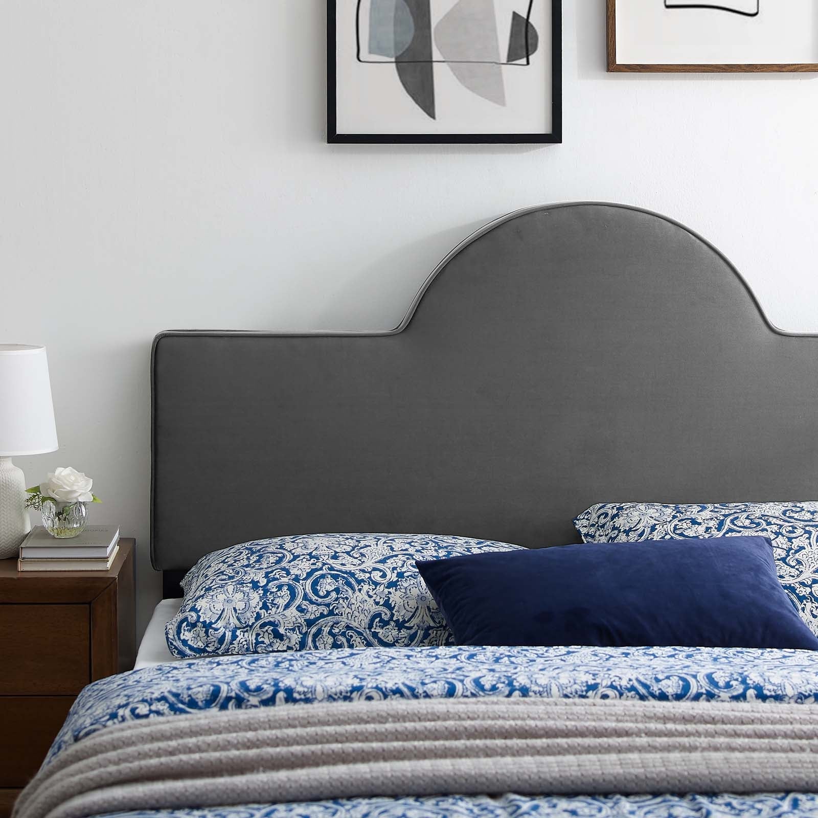 Dawn Performance Velvet Headboard By HouseBean