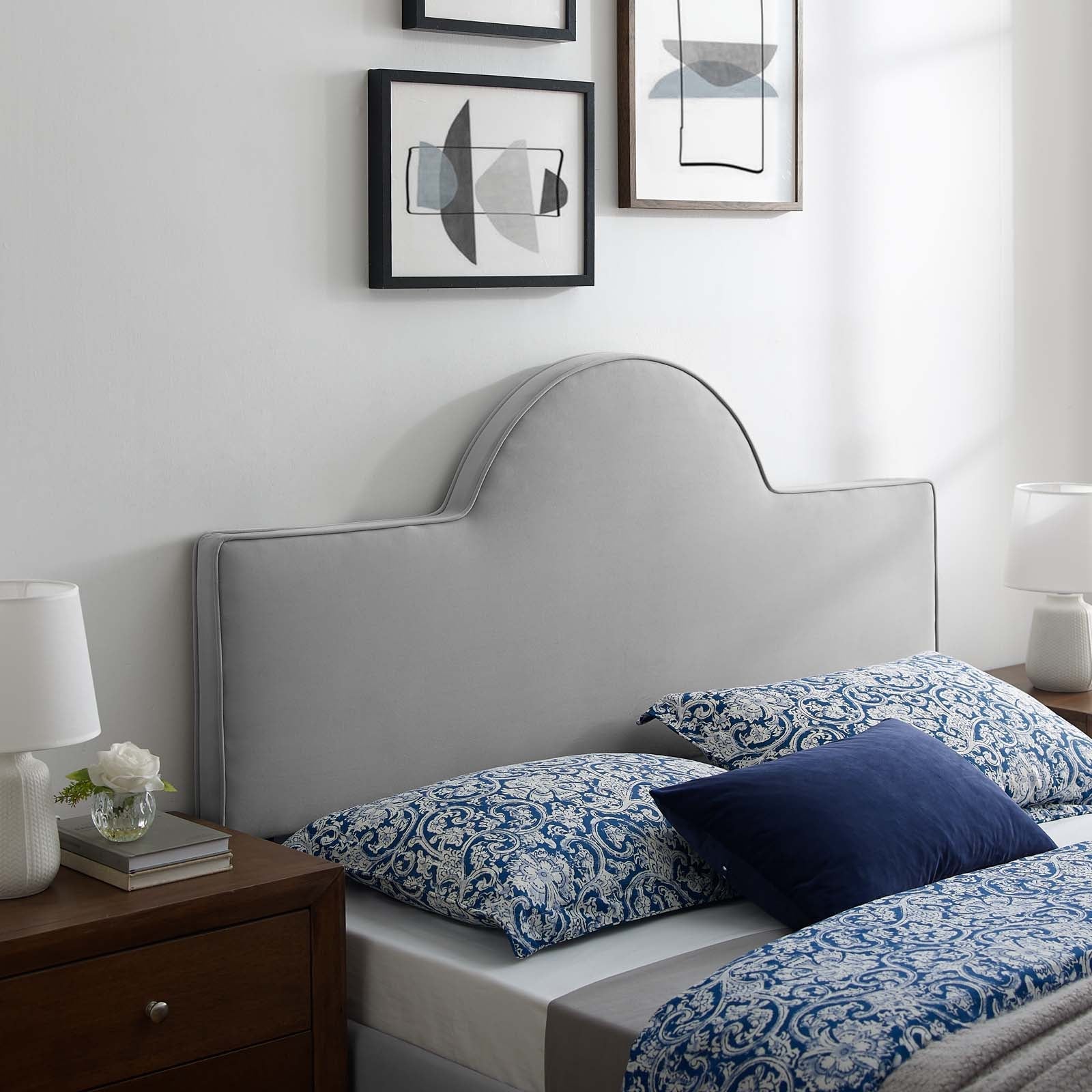 Dawn Performance Velvet Headboard By HouseBean